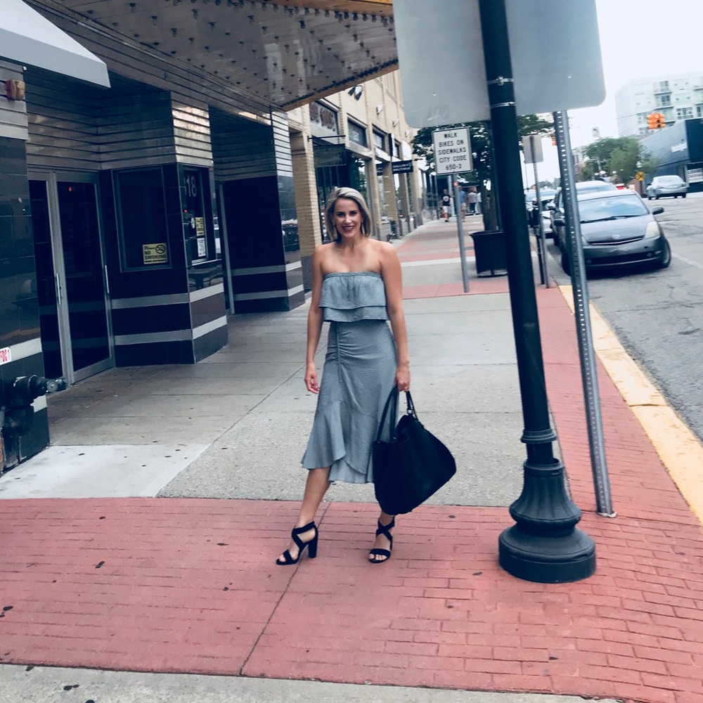 SHE IS CUTE, LADIES, Classic Club Monaco Set in black and white